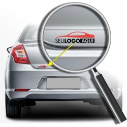 Adesivo com Recorte Eletrônico Resinado - PVC Base Branca