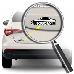 Adesivo com Recorte Eletrônico Resinado - PVC Base Branca